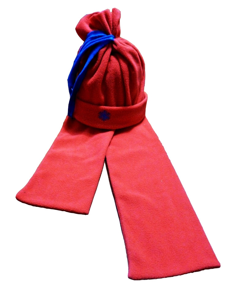 Комплект шапка и шарф из флиса